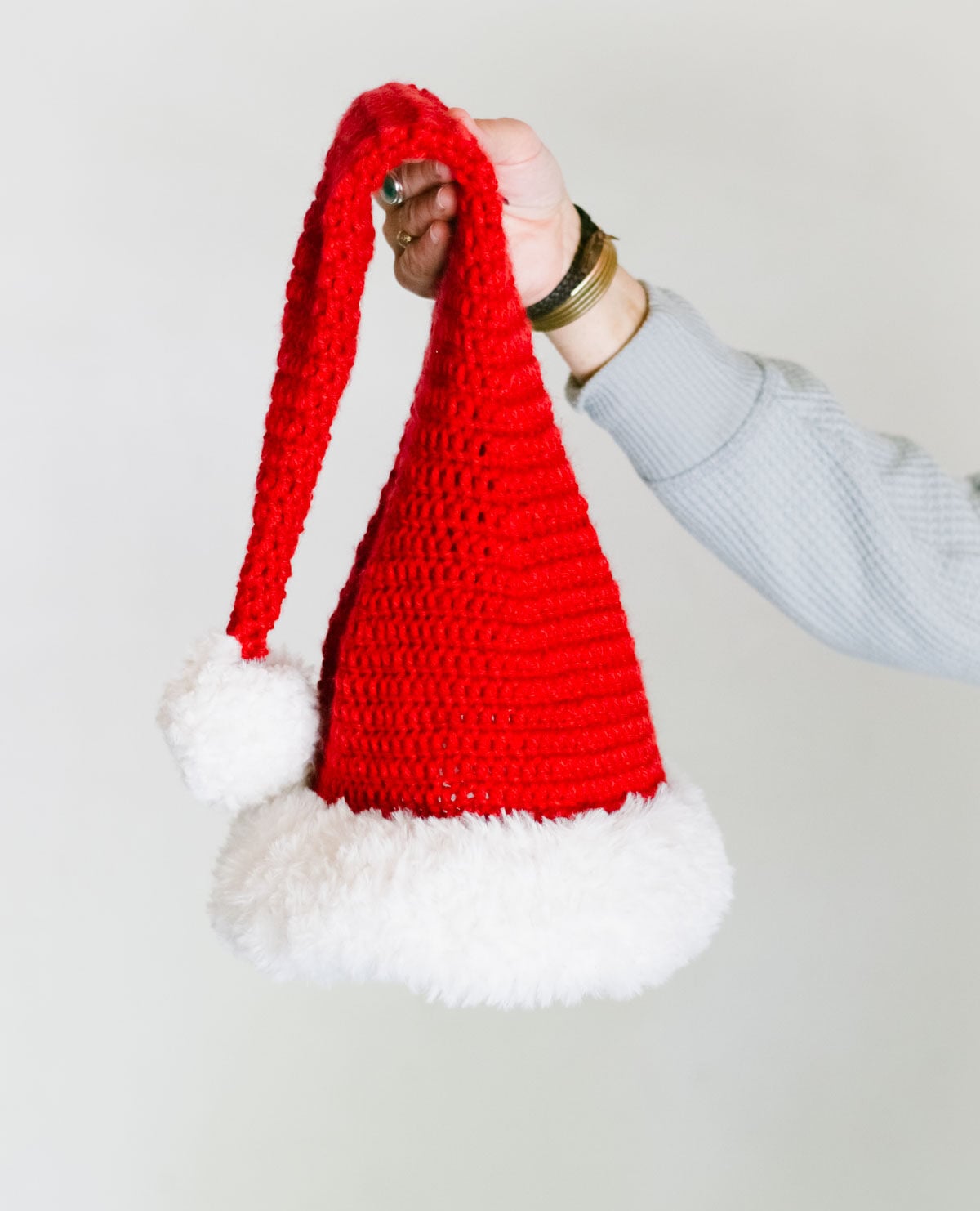 easy classic santa hat crochet pattern
